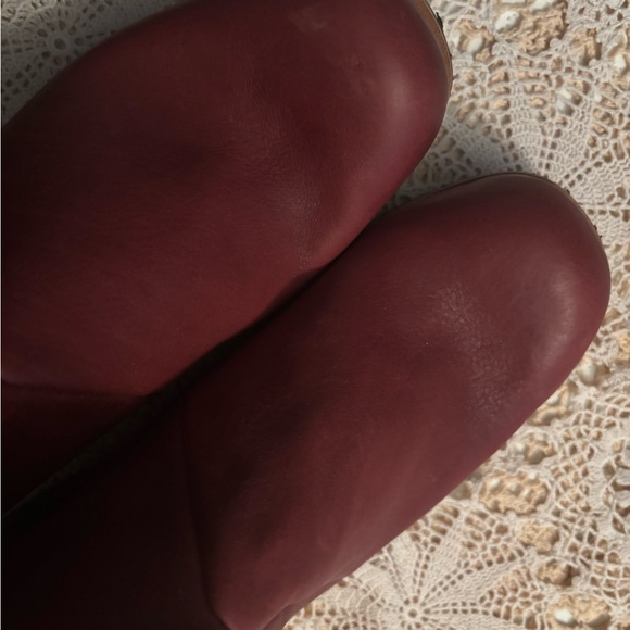 CYDWOQ Ladies Red Leather Hand Crafted Ankle Boots EU39.5 US9.5 - Picture 8 of 8